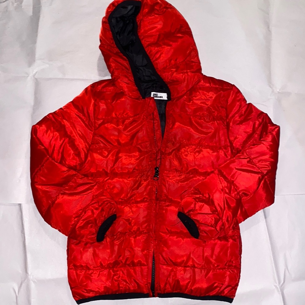 Epic threads Hooded Jacket lightweight Red size 6 NWOT